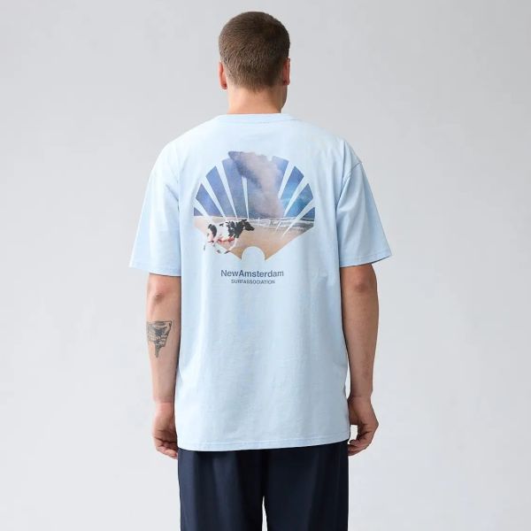 New Amsterdam Surf Association Oyster T-shirt Blauw