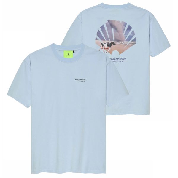New Amsterdam Surf Association Oyster T-shirt Blauw