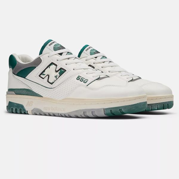 New Balance 550 Sneaker Off White/Groen