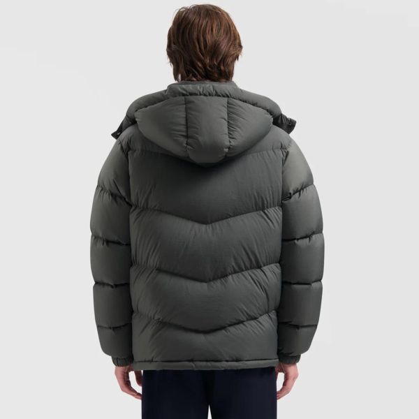 Olaf Chevron Puffer Donker Groen