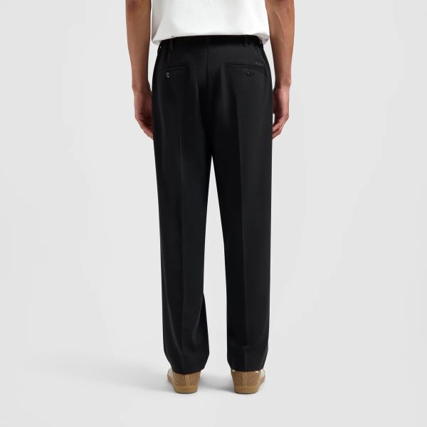 Olaf Tailored Pleated Broek Zwart