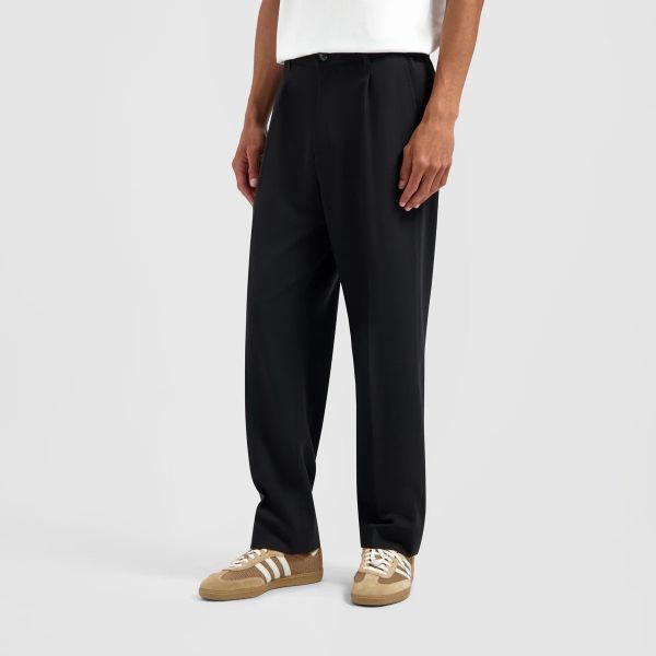 Olaf Tailored Pleated Broek Zwart