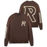 Represent Masking Tape Initial Longsleeve T-shirt Bruin