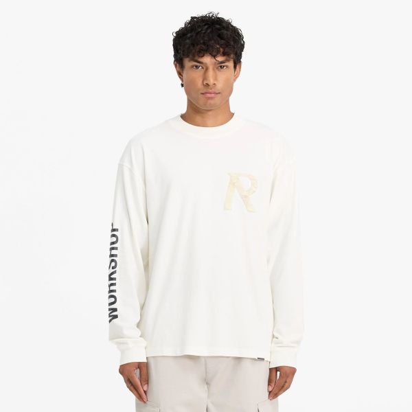 Represent Masking Tape Initial Longsleeve T-shirt Wit