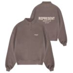 Represent Owners Club Longsleeve Polo Sweater Bruin