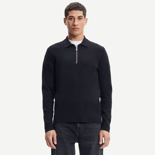 Samsøe Samsøe Guna Half Zip Sweater Zwart