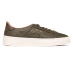 Santoni Double Buckle Signature Sneaker Donker Groen