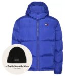 tommy jeans alaska puffer 1 blauw