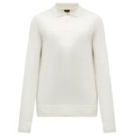 Boss Asac Longsleeve Polo Off White