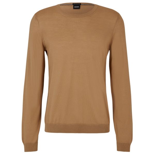 Boss Leno Knit Sweater Beige