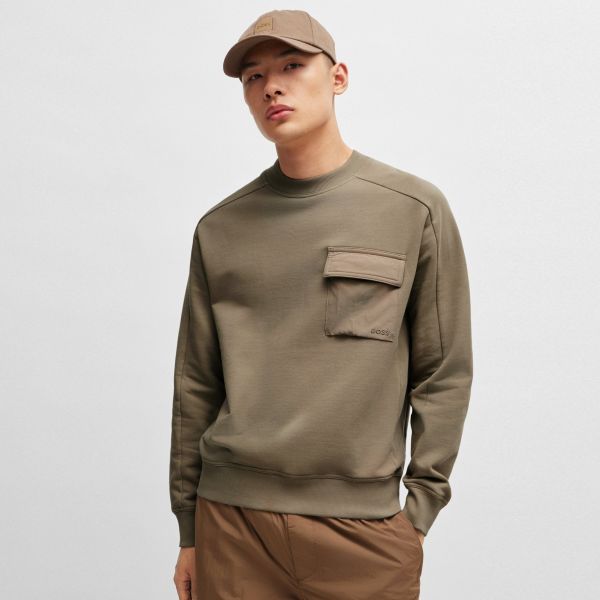 Boss Pocket Cargo Sweater Bruin