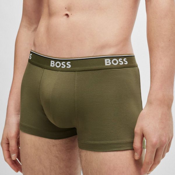 Boss Trunk Boxer 3-Pack Licht Blauw/Groen/Zwart