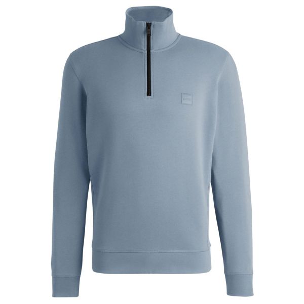 Boss Zetrust Half Zip Sweater Blauw