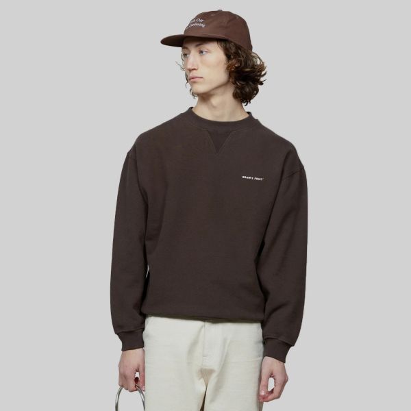 Bram's Fruit Eyelet Sweater Bruin
