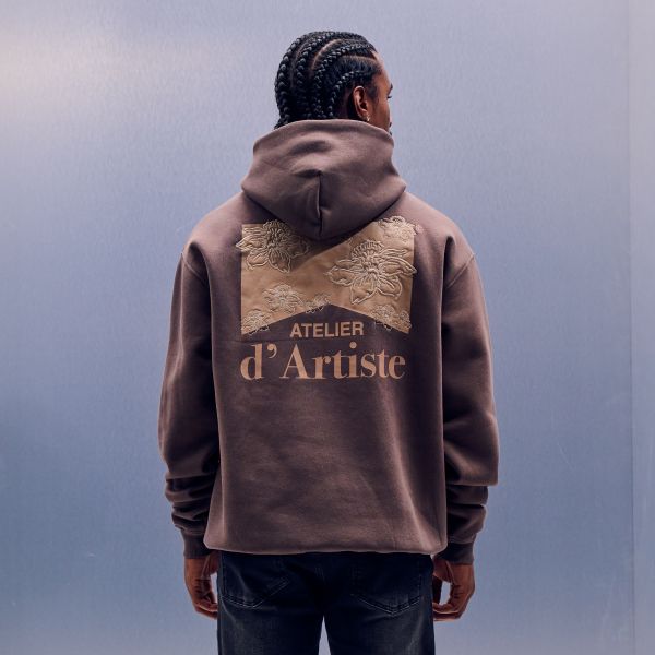 Croyez Atelier Flower Hoodie Bruin
