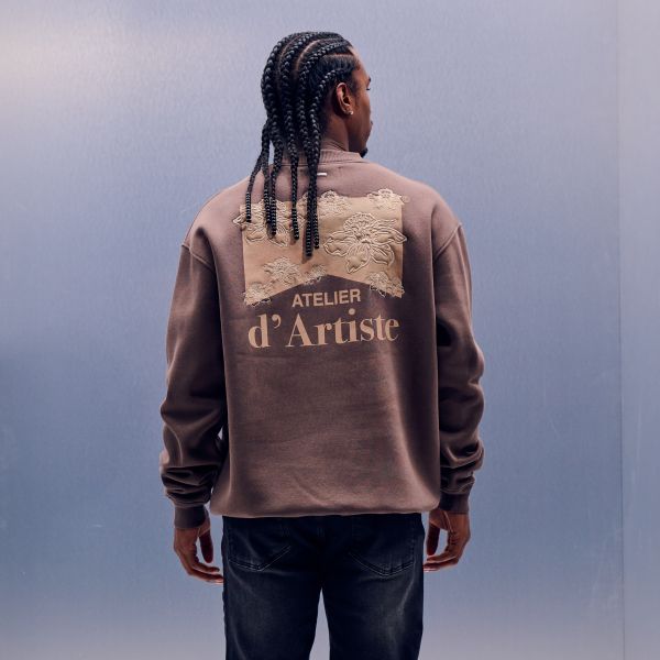 Croyez Atelier Flower Sweater Bruin