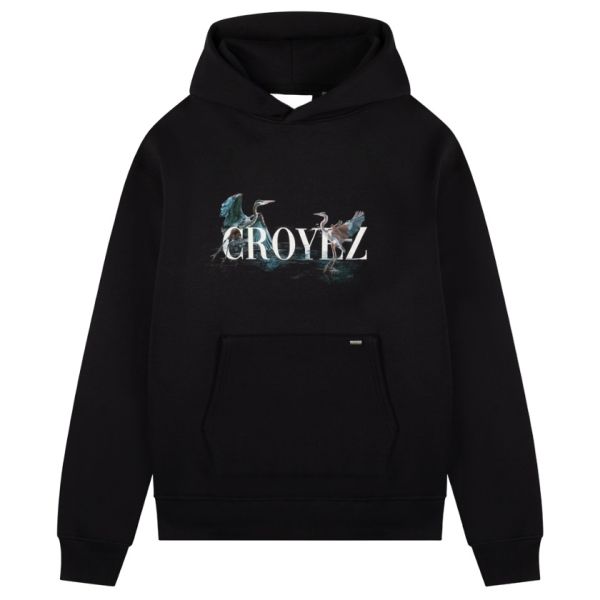 Croyez Blue Heron Hoodie Zwart