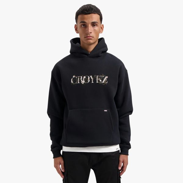 Croyez Chrome Flower Hoodie Zwart