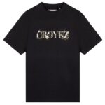 Croyez Chrome Flower T-shirt Zwart