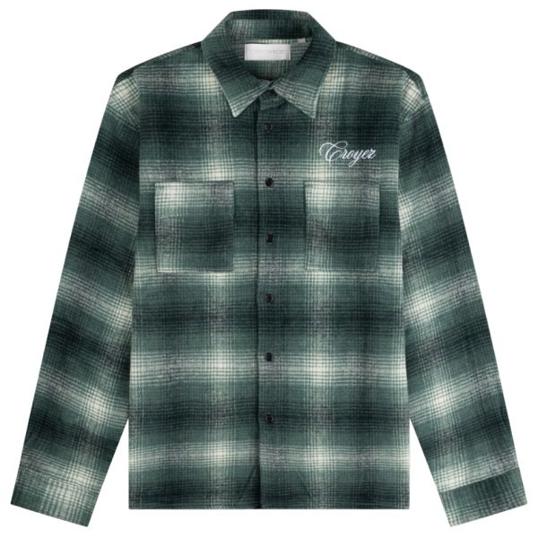 Croyez Essence Flannel Overshirt Groen/Zwart
