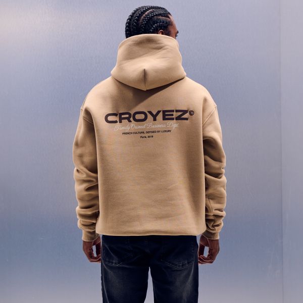 Croyez Family Owned Business Hoodie Beige