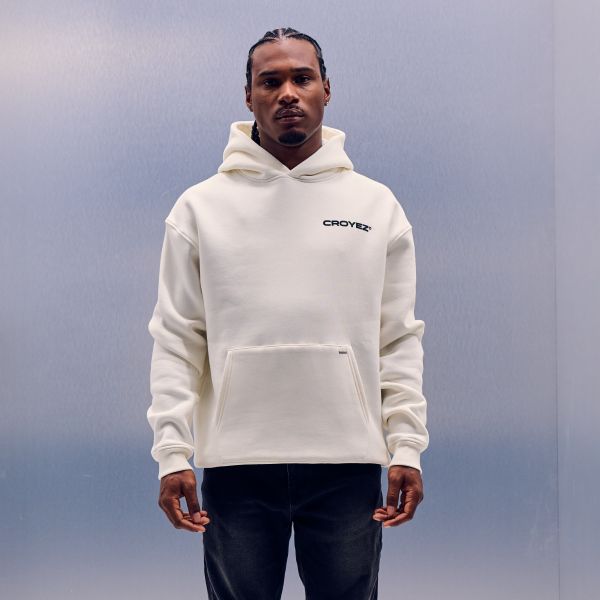 Croyez Family Owned Business Hoodie Off White