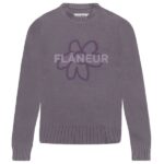 Flâneur Flower Doodle Jacquard Sweater Paars
