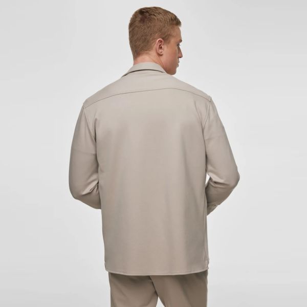 Genti Midtown Overshirt Beige