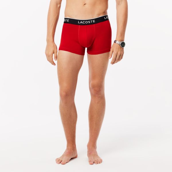 Lacoste 3-Pack Boxer Donker Groen/Rood/Zwart