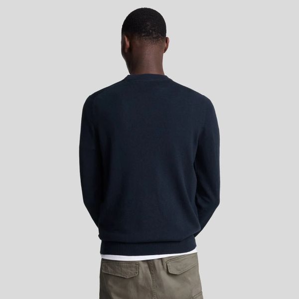 Lyle & Scott Cotton Merino Sweater Navy