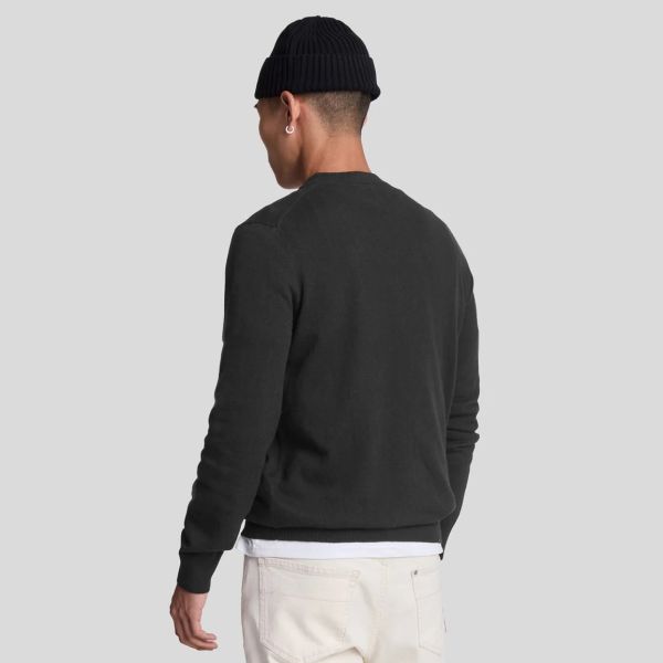 Lyle & Scott Cotton Merino Sweater Zwart