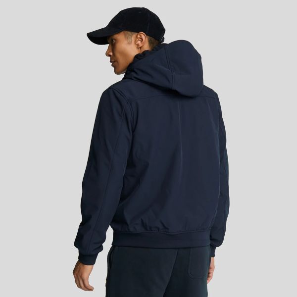 Lyle & Scott Fleece Back Softshell Jack Navy