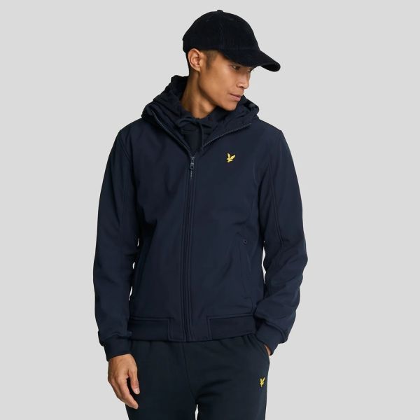 Lyle & Scott Fleece Back Softshell Jack Navy