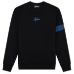 Malelions Captain Sweater 2.0 Zwart/Blauw