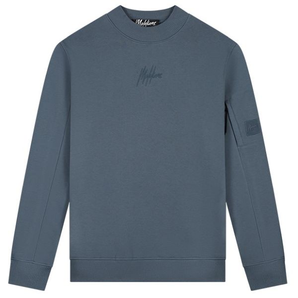 Malelions Turtle Patch Sweater Blauw