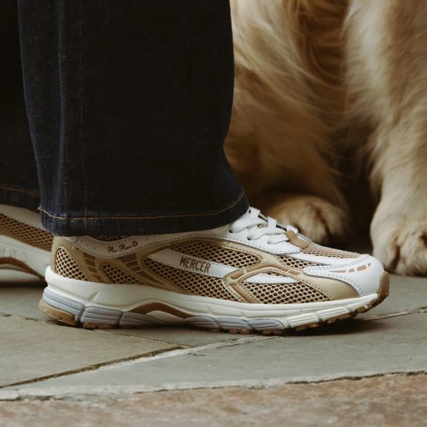 Mercer Amsterdam The Re-Run White Silver Sneaker Wit/Goud