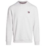 Tommy Jeans Badge Sweater Licht Grijs