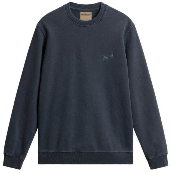 Woolrich Garment Dyed Sweater Navy