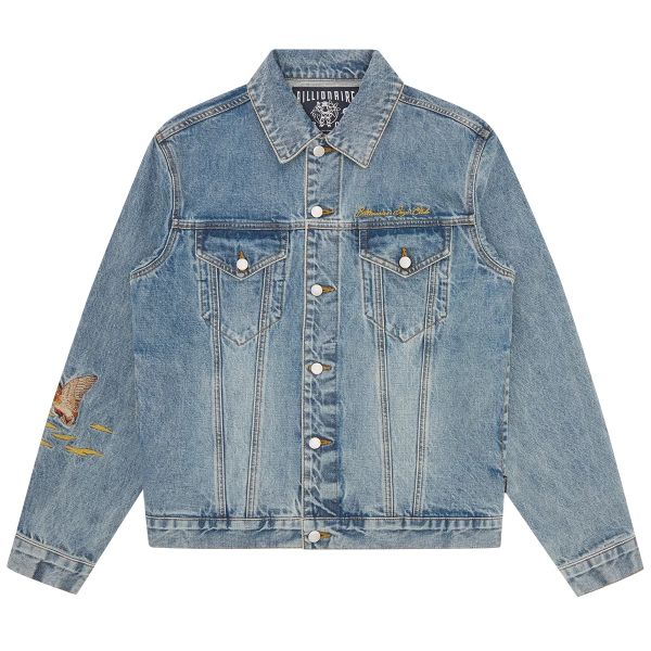 Billionaire Boys Club Duck Embroidered Spijkerjas Blauw