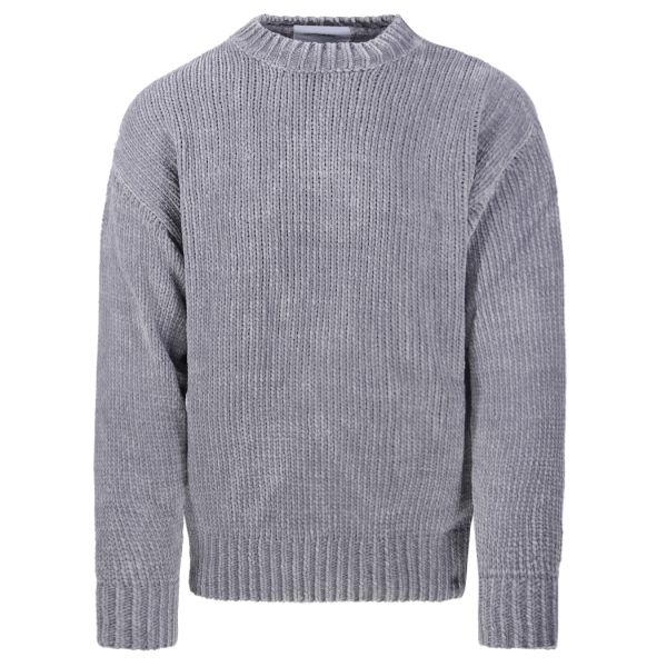 Bonsai Chenille Knit Sweater Grijs
