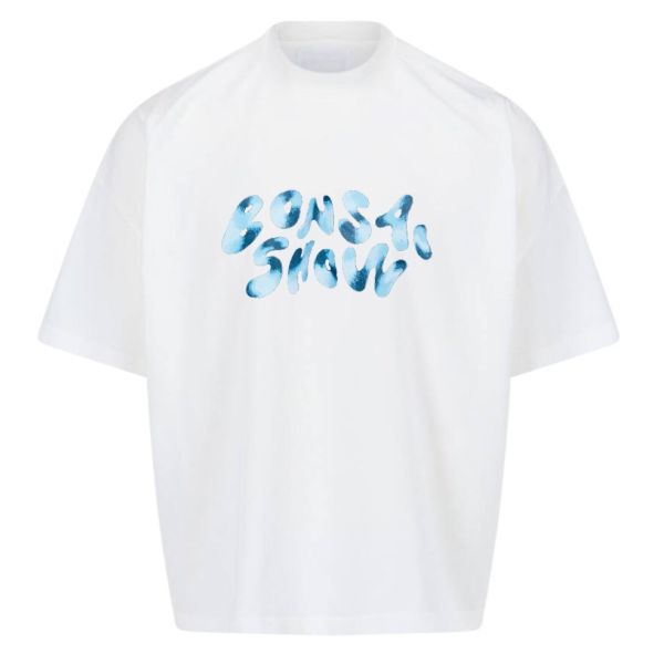 Bonsai Oversized Printed Graphic T-shirt Wit