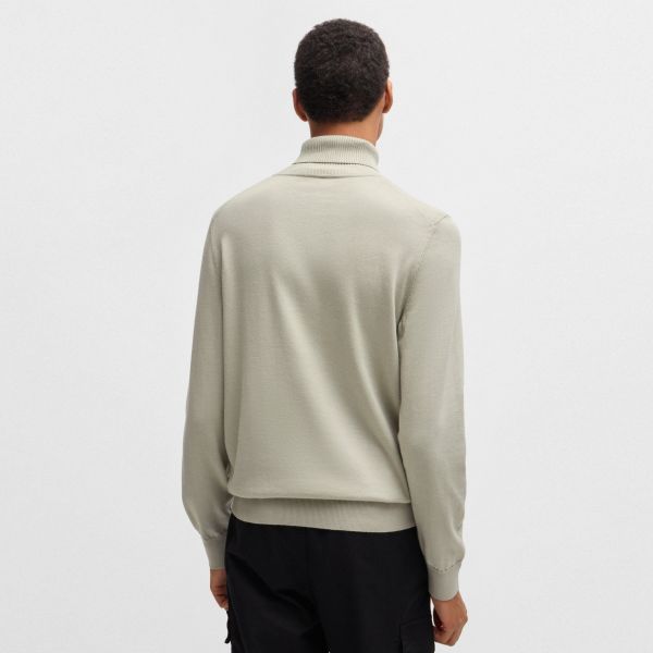 Boss Akiro Turtle Neck Sweater Beige