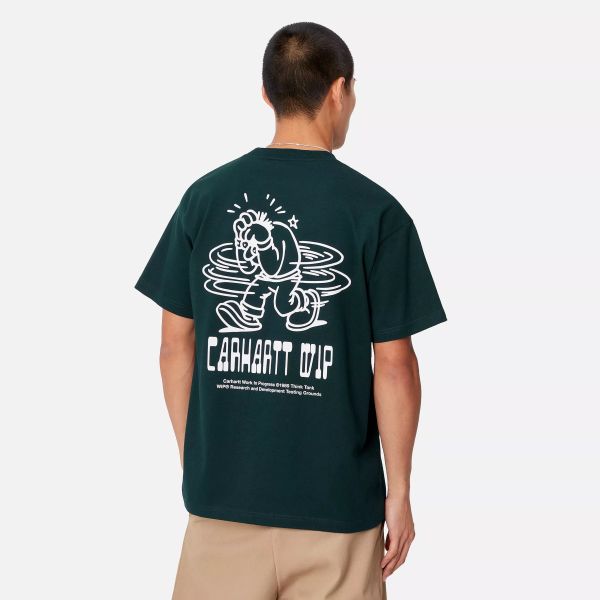 Carhartt WIP Think Tank T-shirt Donker Blauw