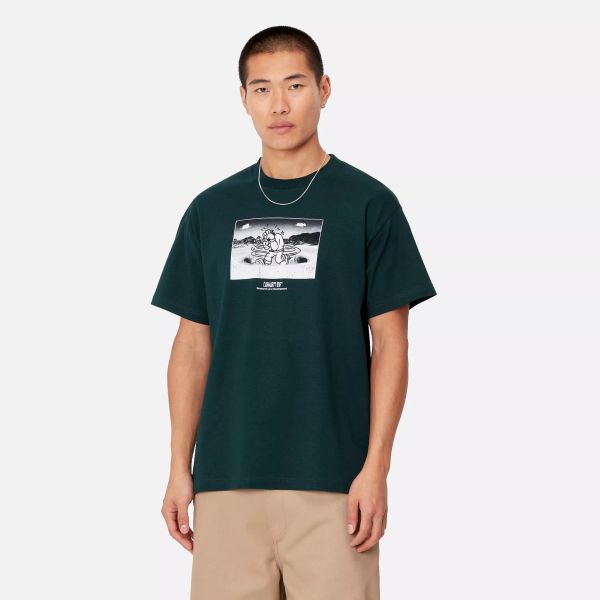 Carhartt WIP Think Tank T-shirt Donker Blauw