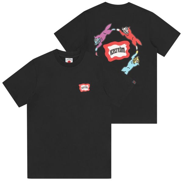 Icecream Roundabout T-shirt Zwart