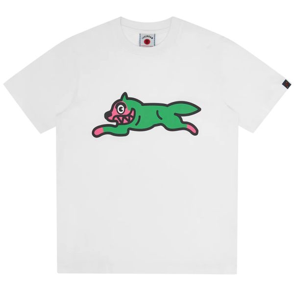 Icecream Running Dog T-shirt Wit