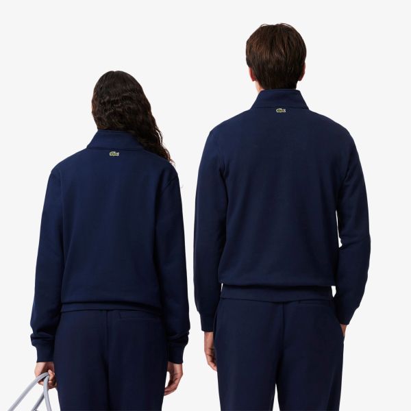 Lacoste Heritage Half Zip Sweater Navy