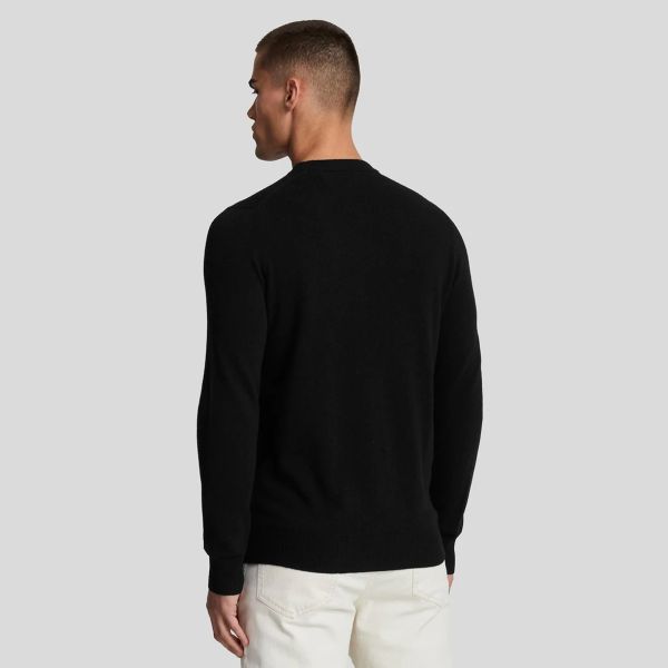Lyle & Scott Lambswool Blend Sweater Zwart