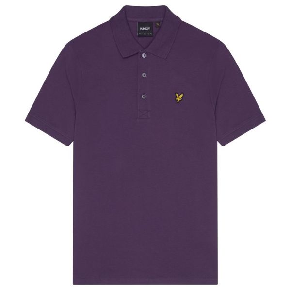 Lyle & Scott Plain Polo Paars