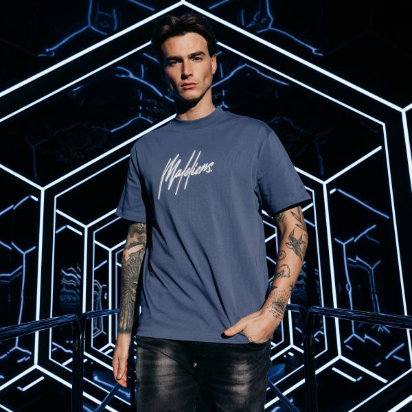 Malelions Essentials T-shirt Blauw